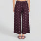 Printed Flared Ankle Length Pants