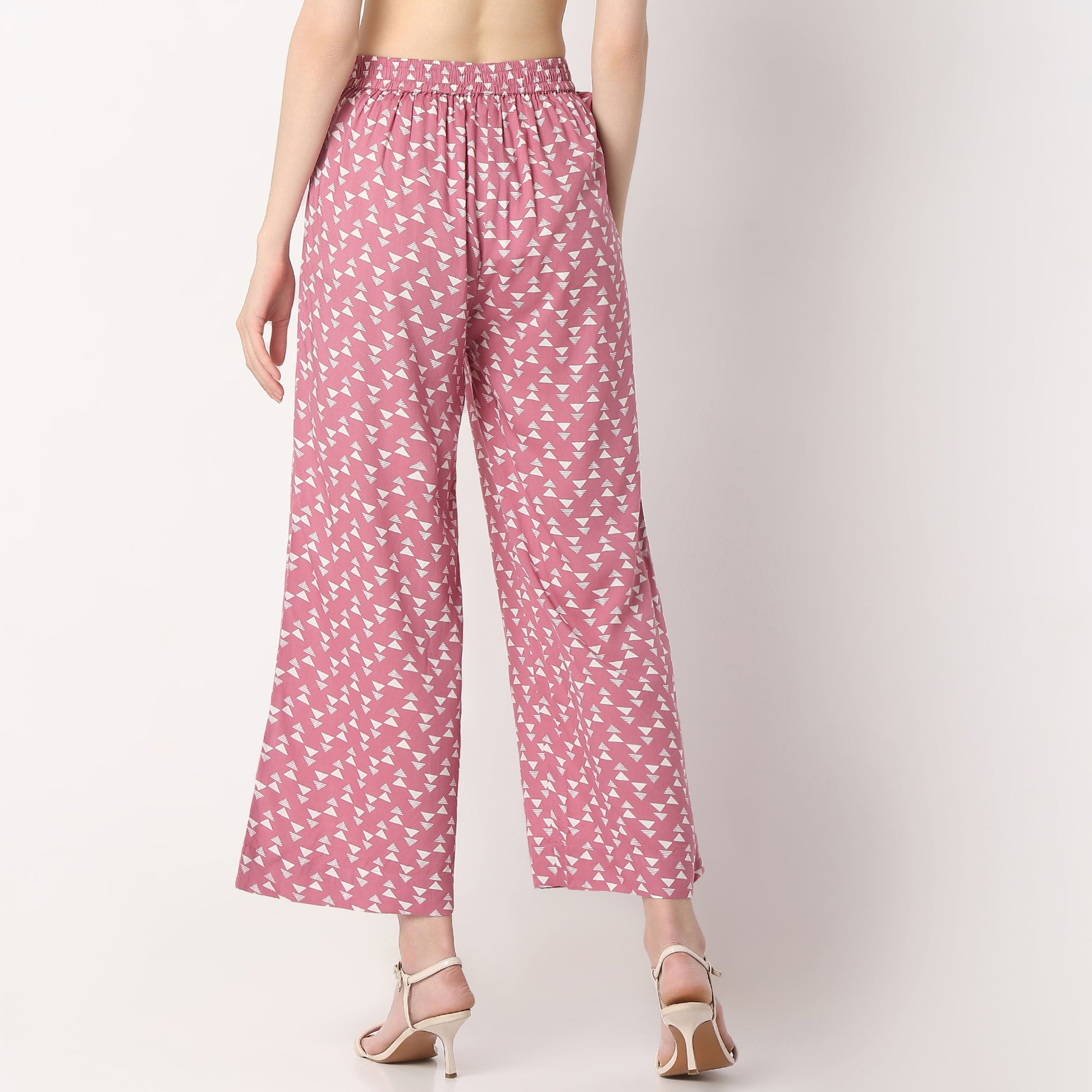 Straight Fit Printed High Rise Culottes