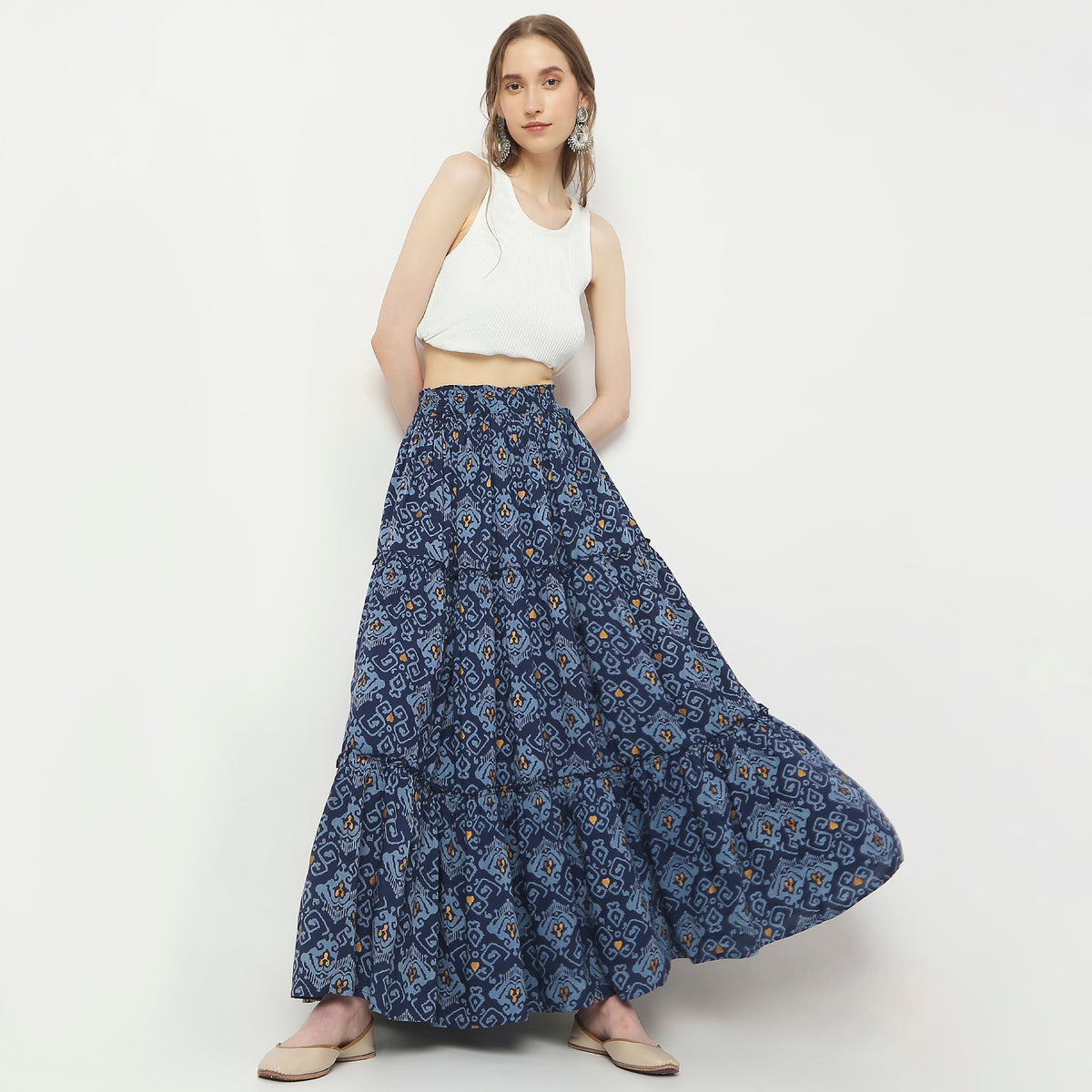 Flare Fit Full Length Skirts