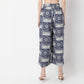 Abstract Print High Rise Straight Fit Culottes