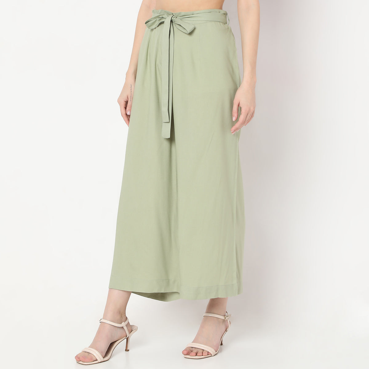 Flare Fit Ankle Length Palazzos