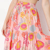 Flare Fit Printed Full Length Mid Rise Skirt