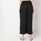 Flare Fit Calf Length High Rise Pants