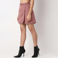 Woven Solid A-Line SKORT