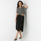 Straigh Fit High Rise Slit Skirt