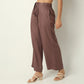 Flare Fit Solid Ankle Length High Rise Culottes