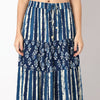 Woven Printed Flared Tiered Skirt