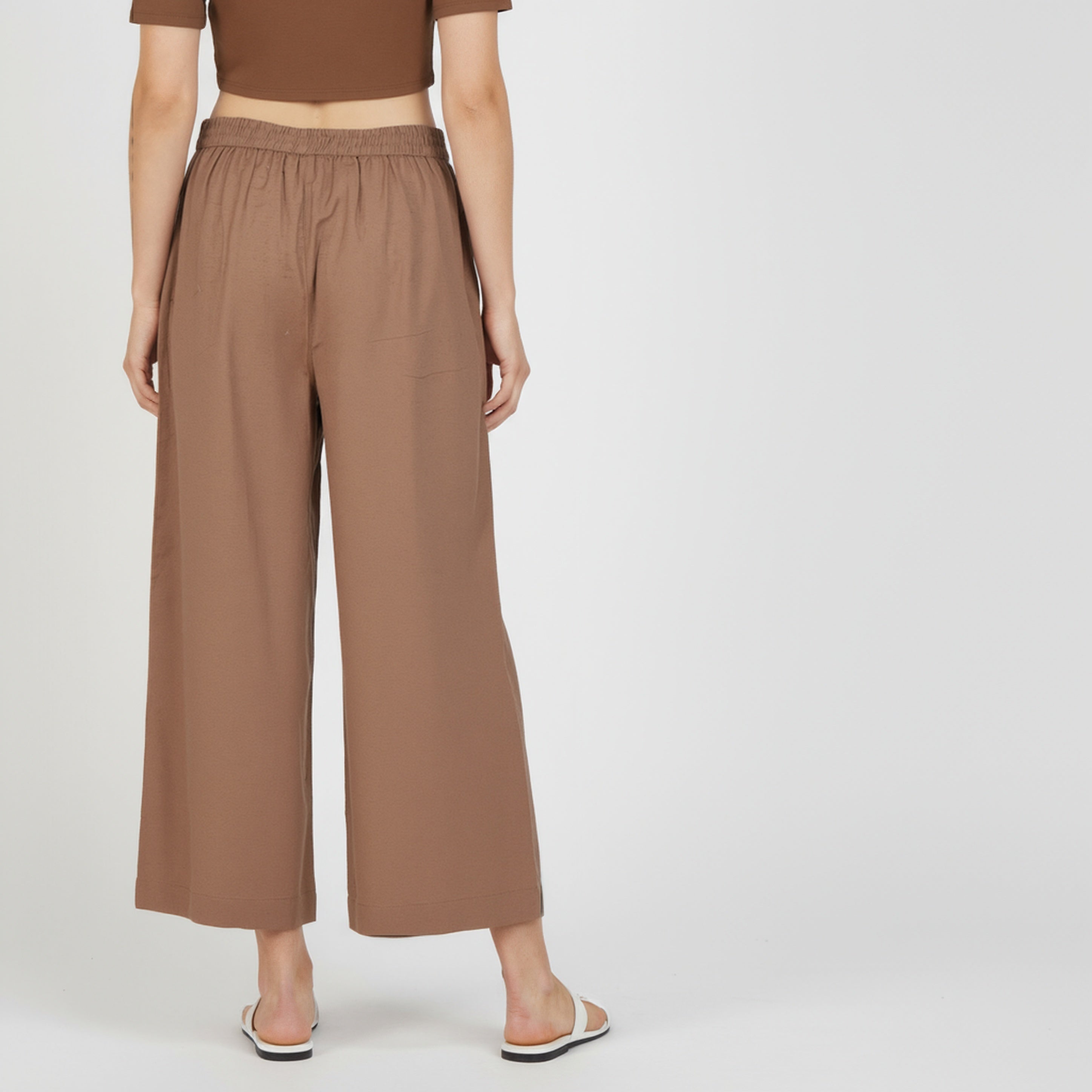 NICENESS　\" SOUTH - Flared Slacks \" Buy Now - Ankle Length Solid Flared Pants -Style Union