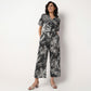 Woven Printed Flared Palazzos