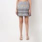 High Rise Printed A-Line Skort