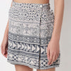 High Rise Printed A-Line Skort