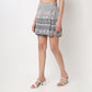 High Rise Printed A-Line Skort