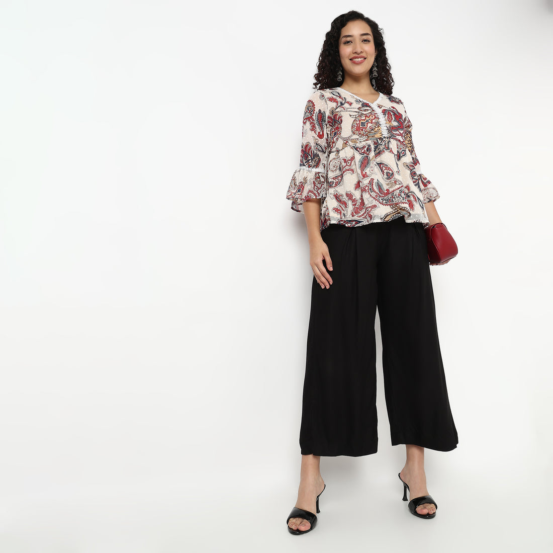 Straight Ankle Length Ethnic Pant