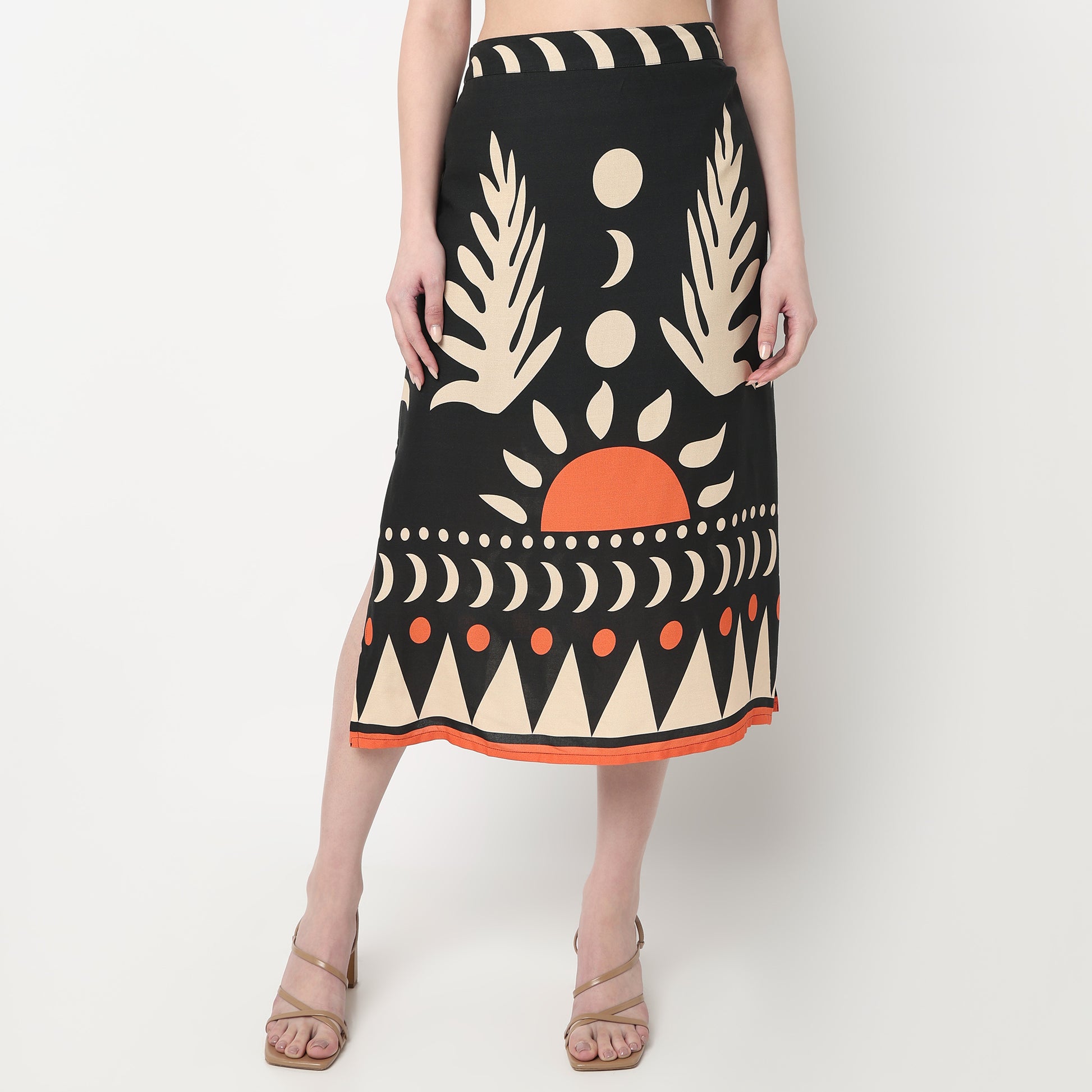 A-Line Skirt With Elasticated Waist