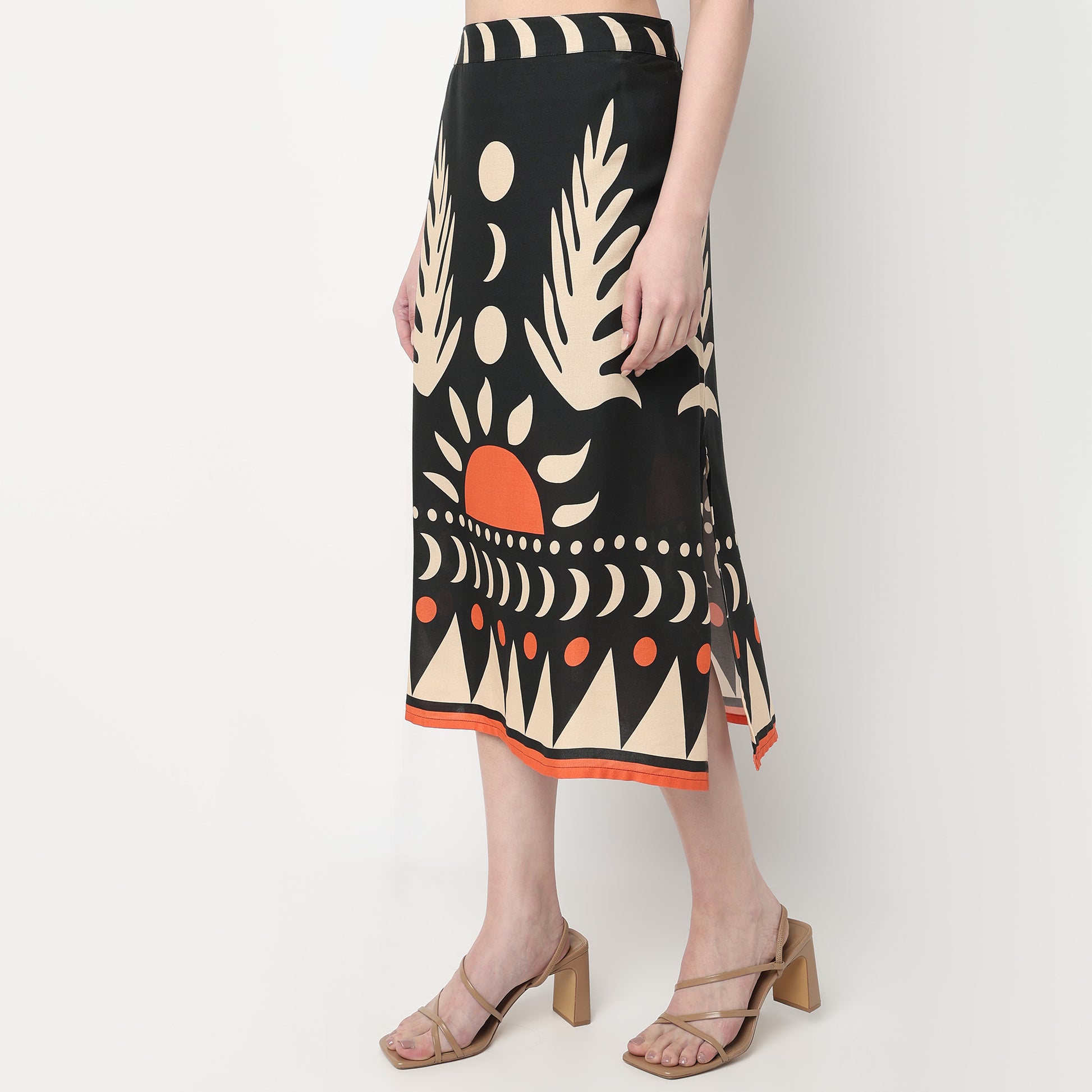 A-Line Skirt With Elasticated Waist