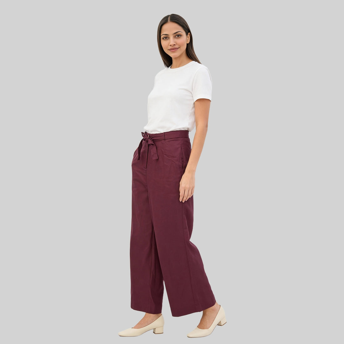 High Rise Straight Palazzos