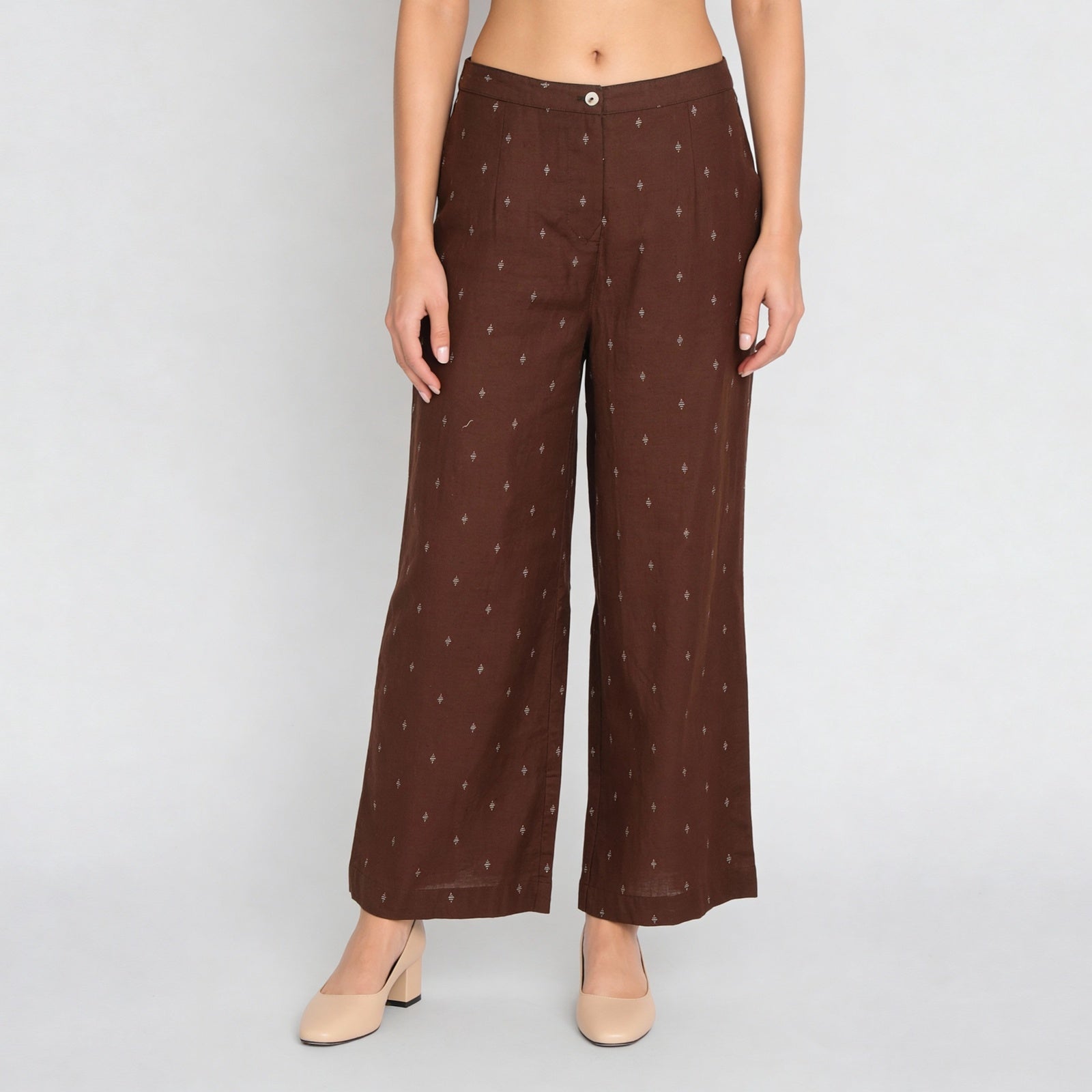 Straight Fit High Rise Pants