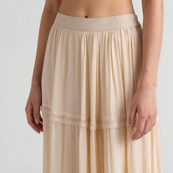 Flared High Rise Tiered Skirt