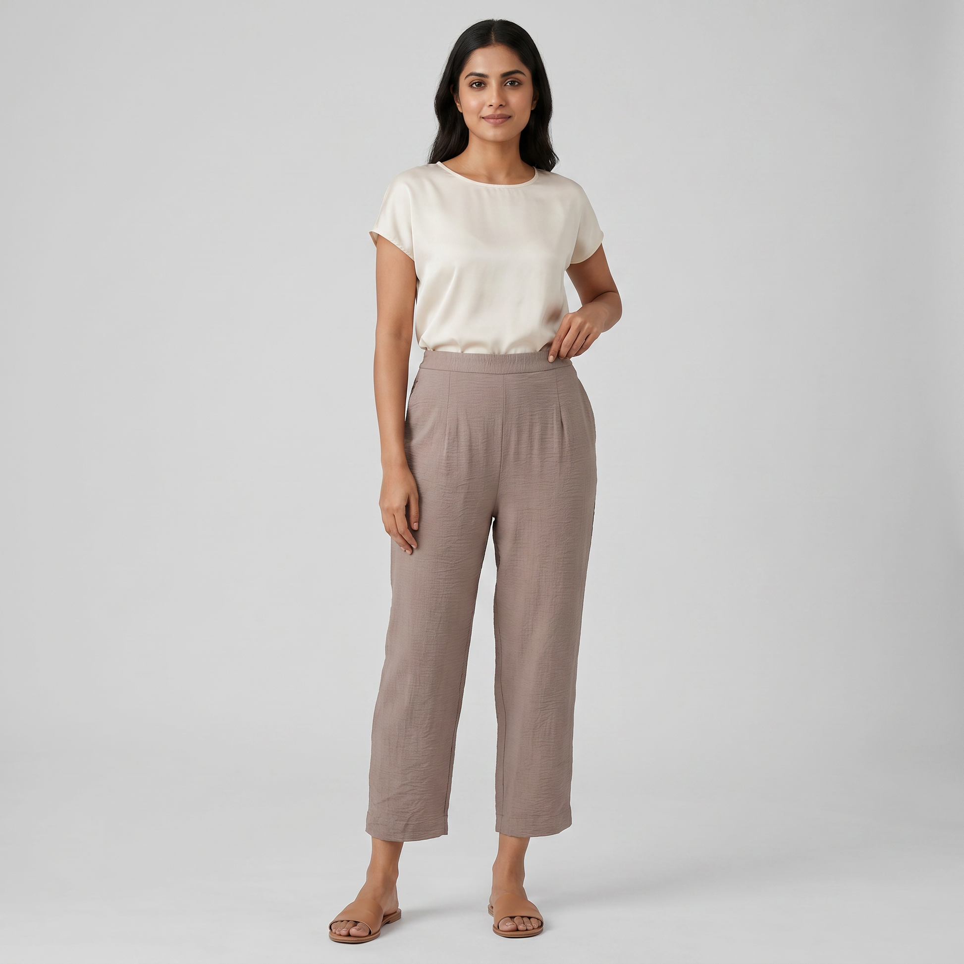 High Rise Straight Pant