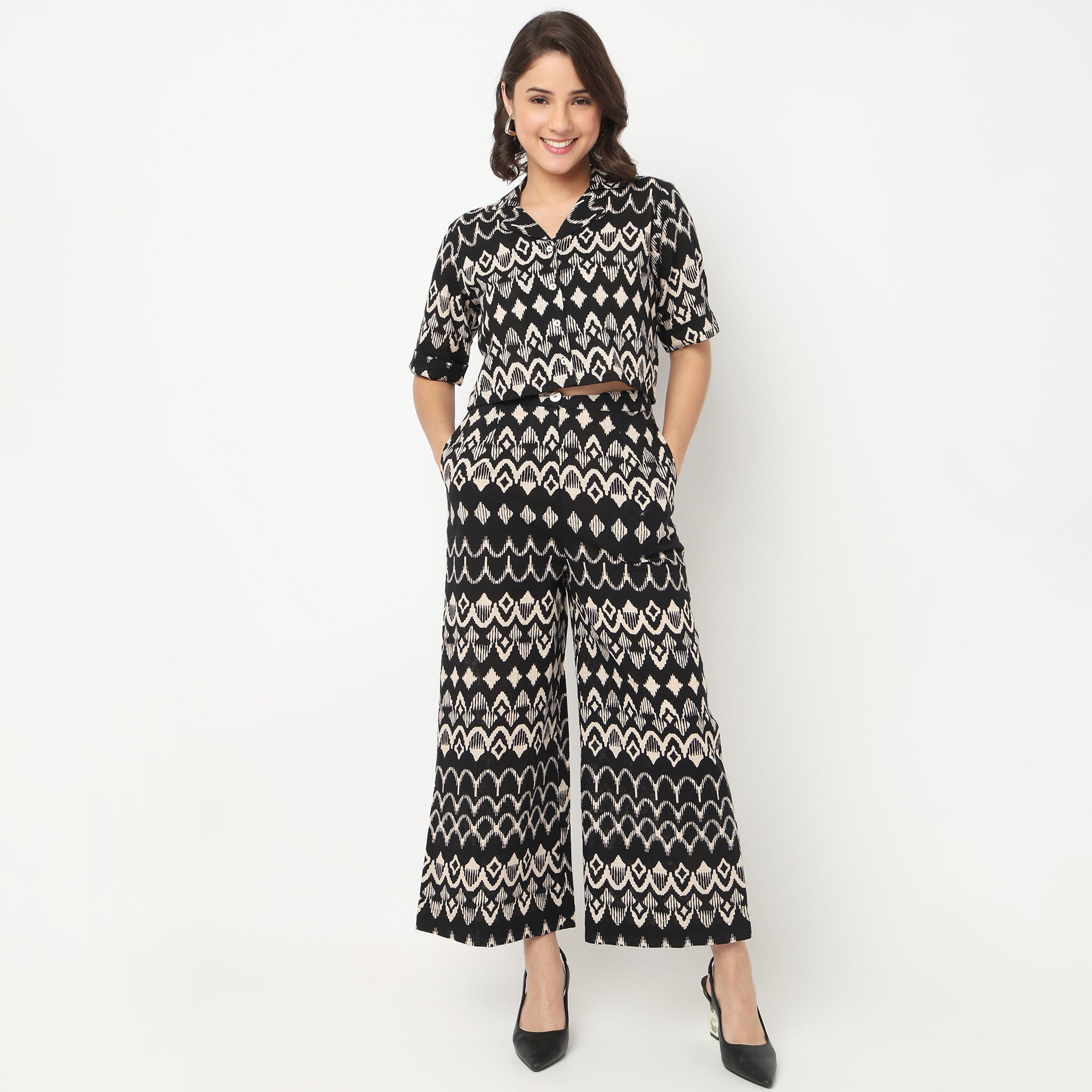 High Rise Straight Pants