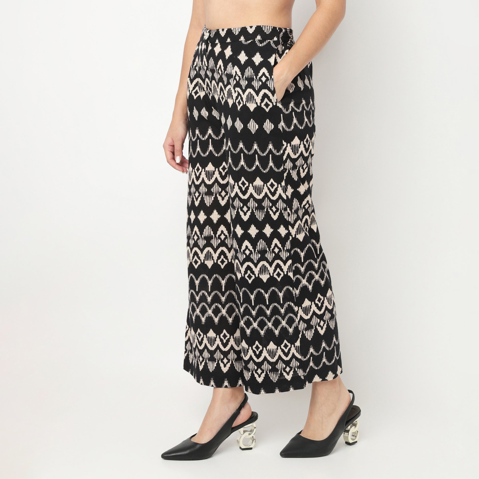 High Rise Straight Pants