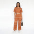Printed High Rise Pants