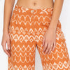 Printed High Rise Pants