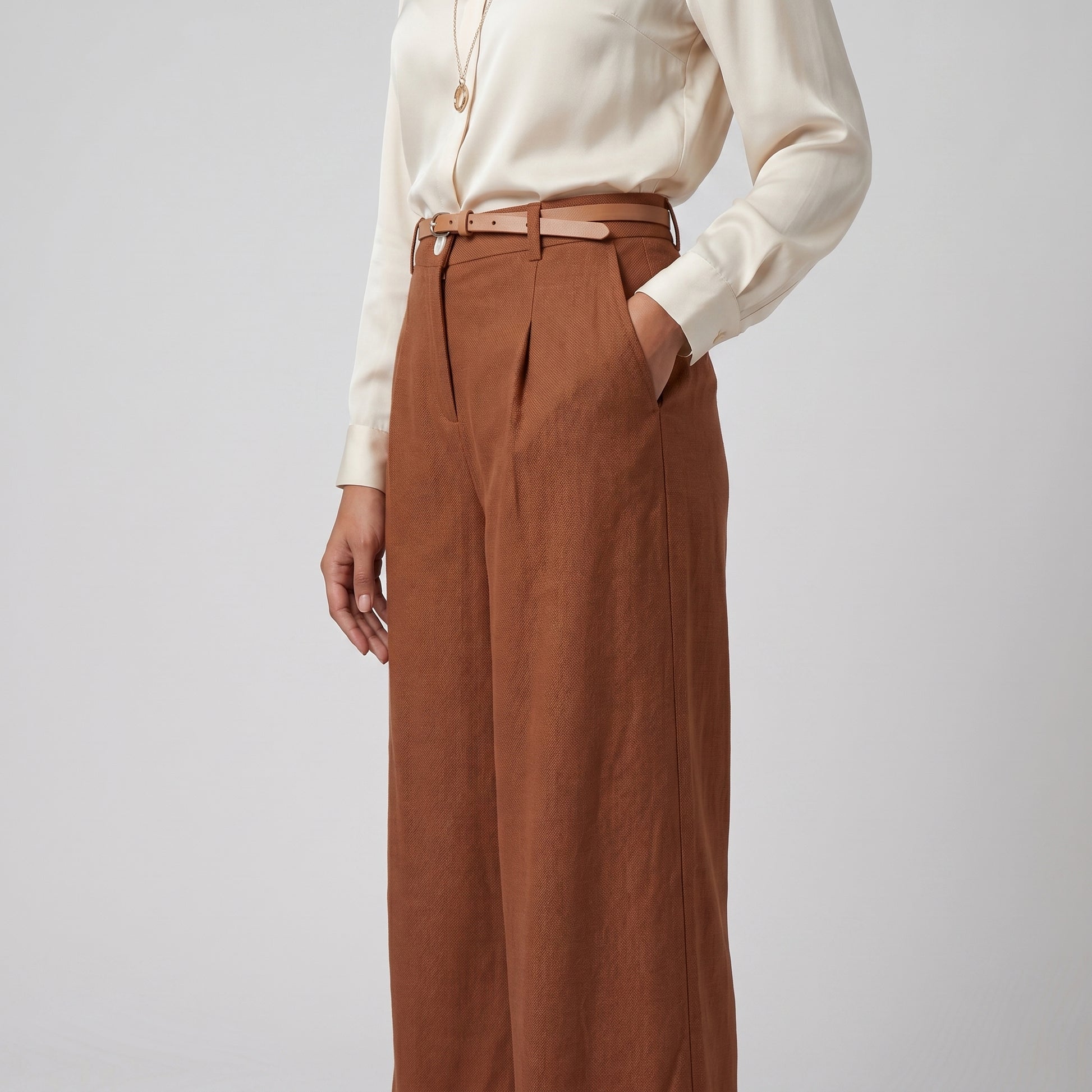 High Rise Straight Pant