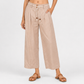 Solid Straight High Rise Pant