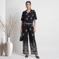 Printed Flared High Rise Pants