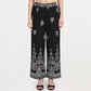 Printed Flared High Rise Pants