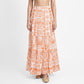 Printed Tiered High Rise Skirt