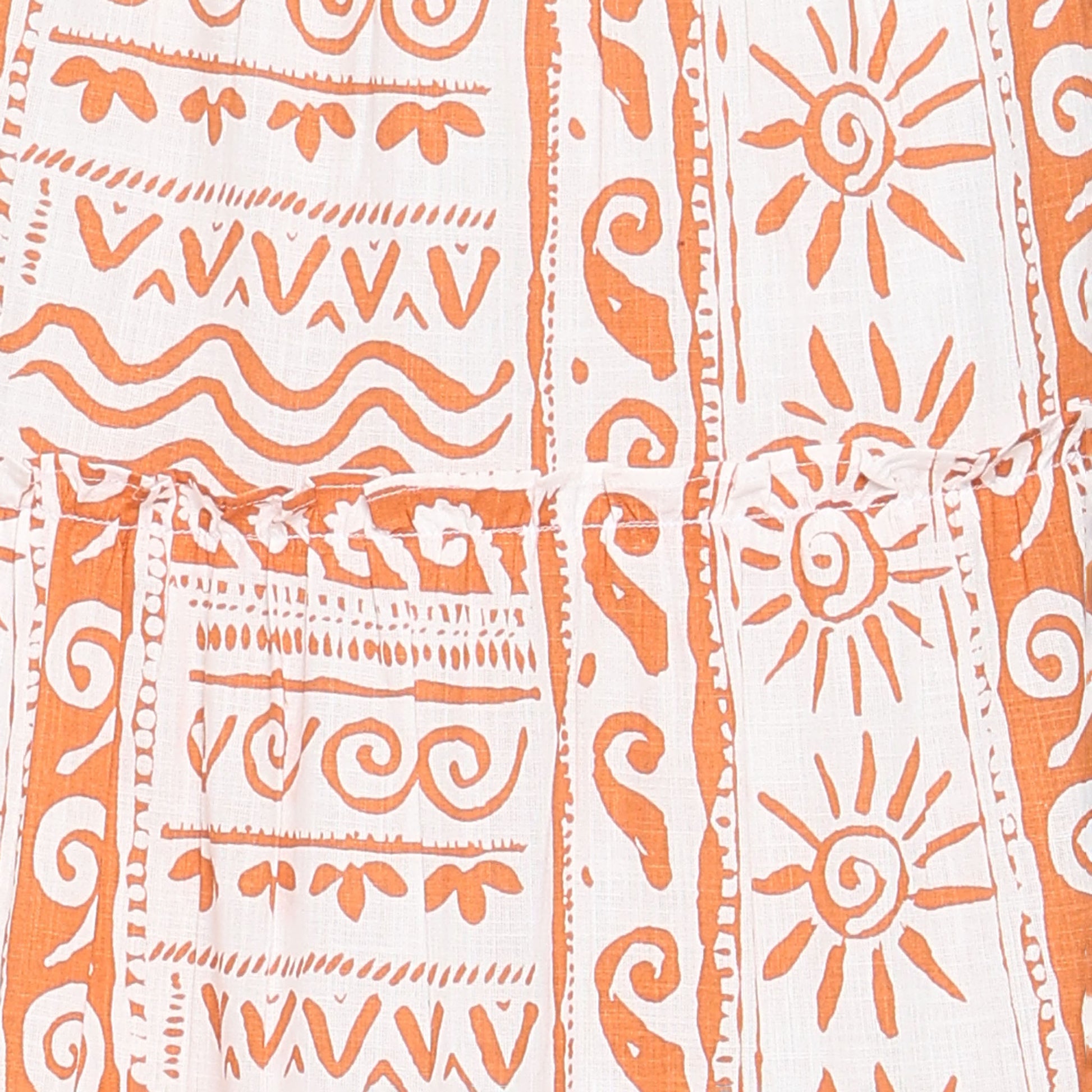 Printed Tiered High Rise Skirt