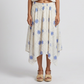 Printed Flared Mid Rise Skirt