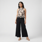 Solid Straight High Rise Pants