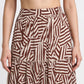 Printed Flared Skirt