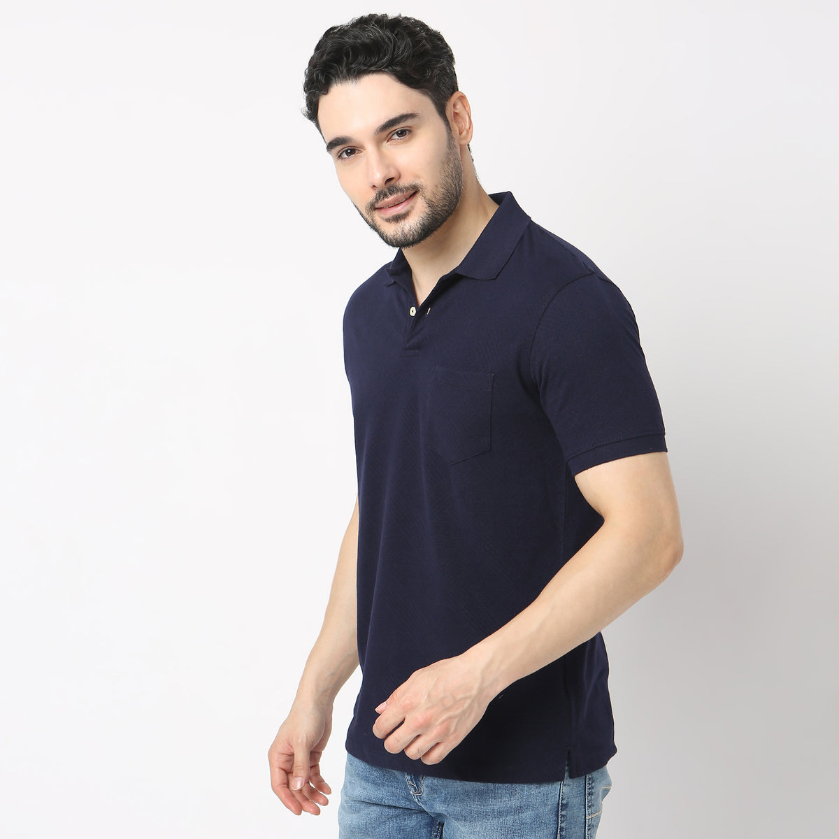 Regular Fit Structured Polo T-Shirt