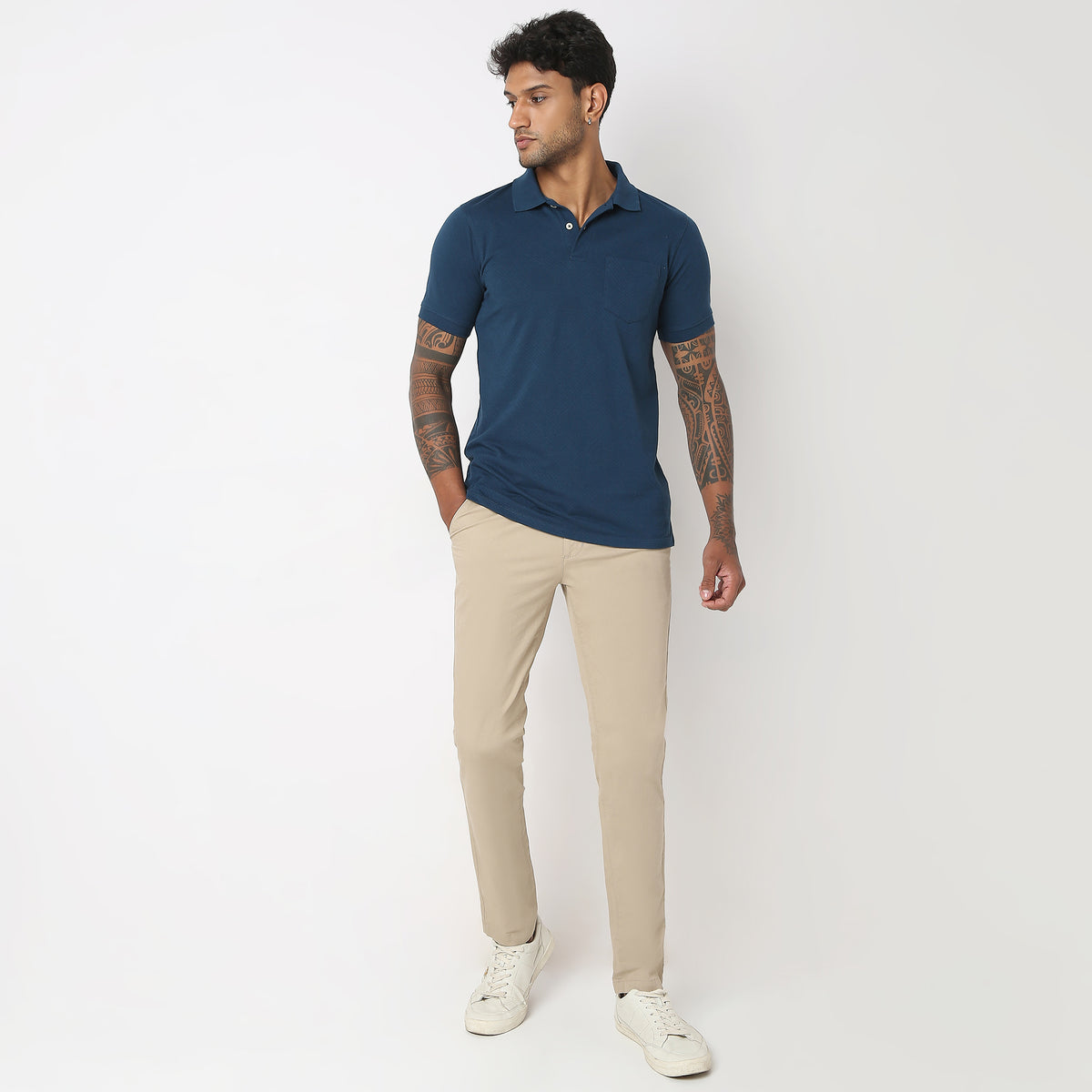 Regular Fit Structured Polo T-Shirt