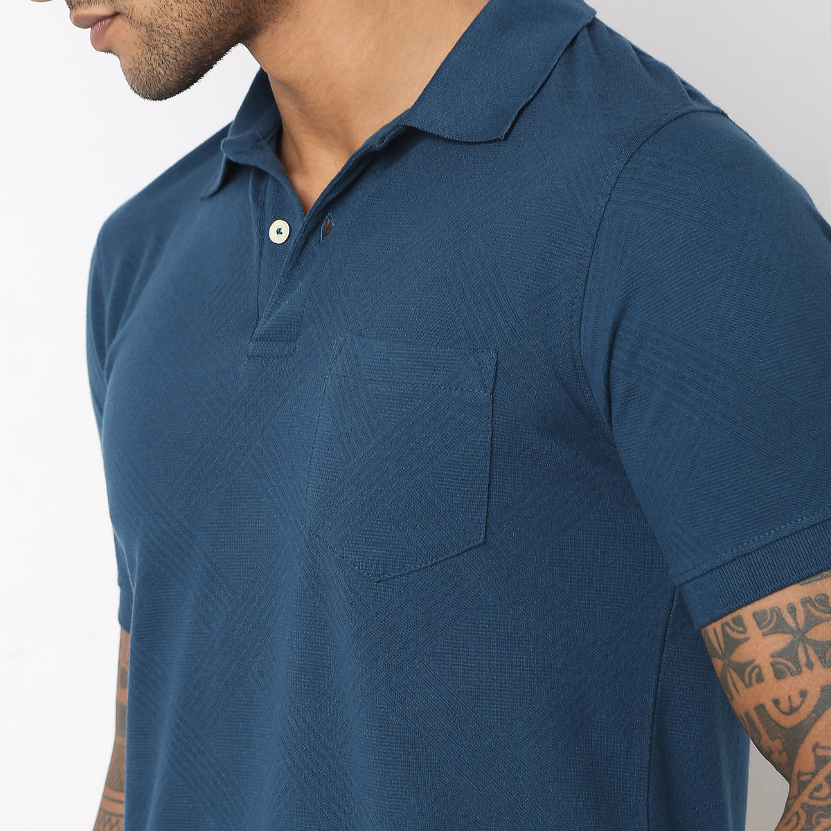 Regular Fit Structured Polo T-Shirt