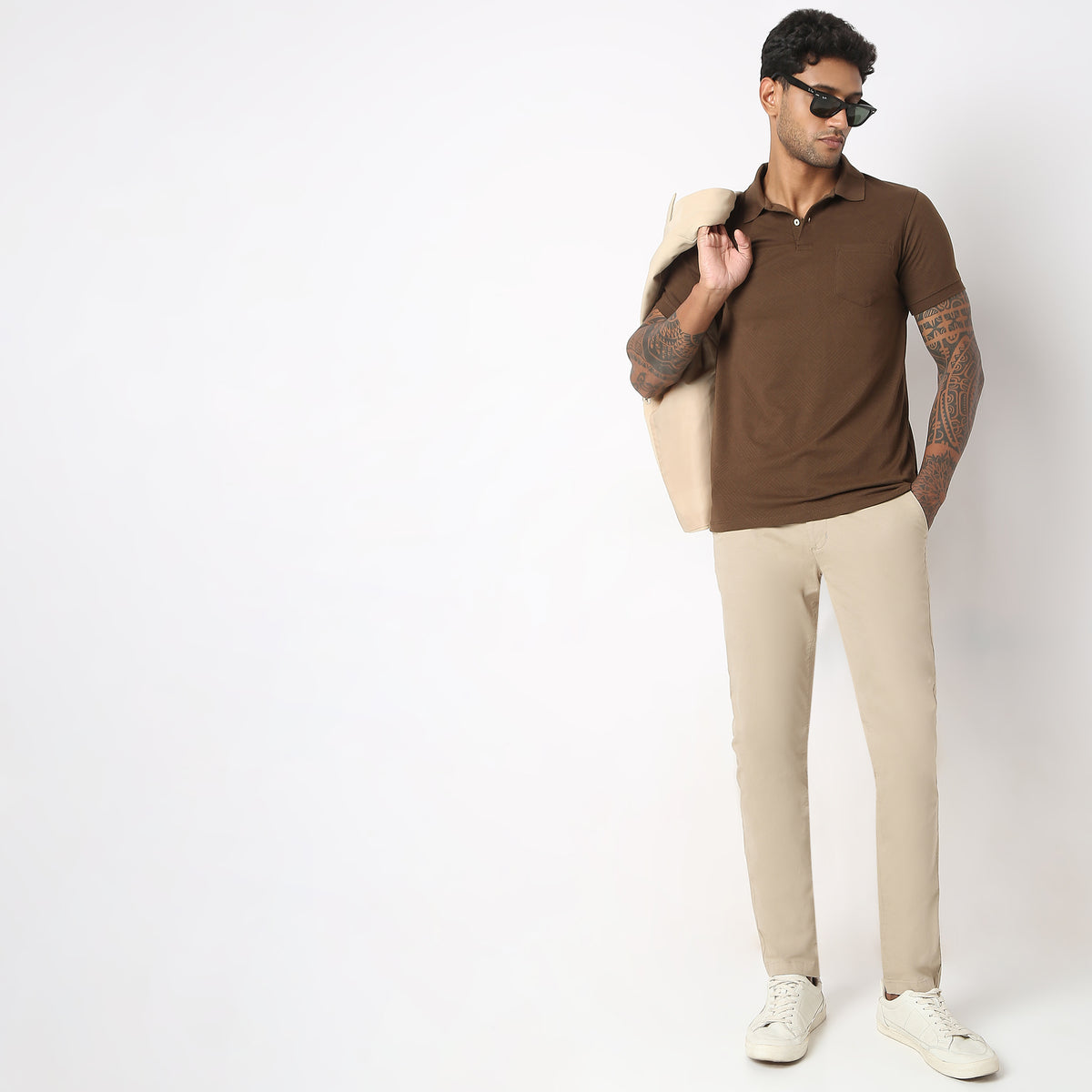 Regular Fit Structured Polo T-Shirt