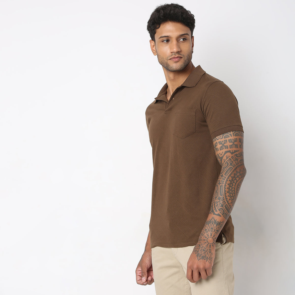 Regular Fit Structured Polo T-Shirt