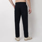 Regular Fit Solid Mid Rise Trousers