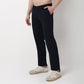 Regular Fit Solid Mid Rise Trousers
