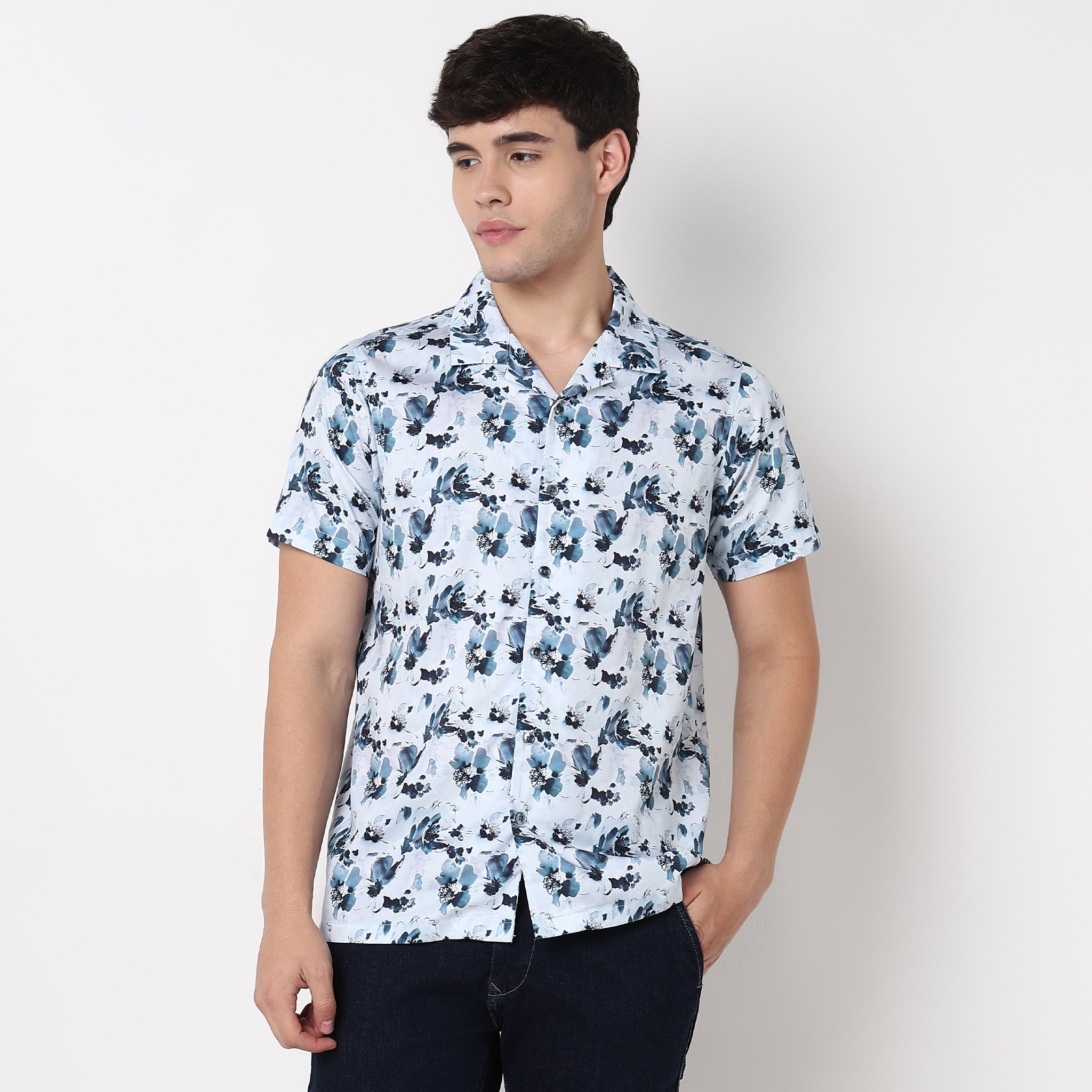 Floral Print Celebration Shirt