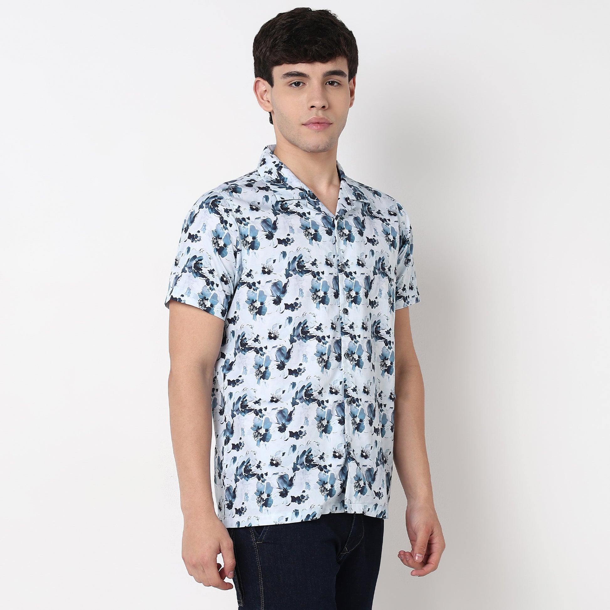 Floral Print Celebration Shirt