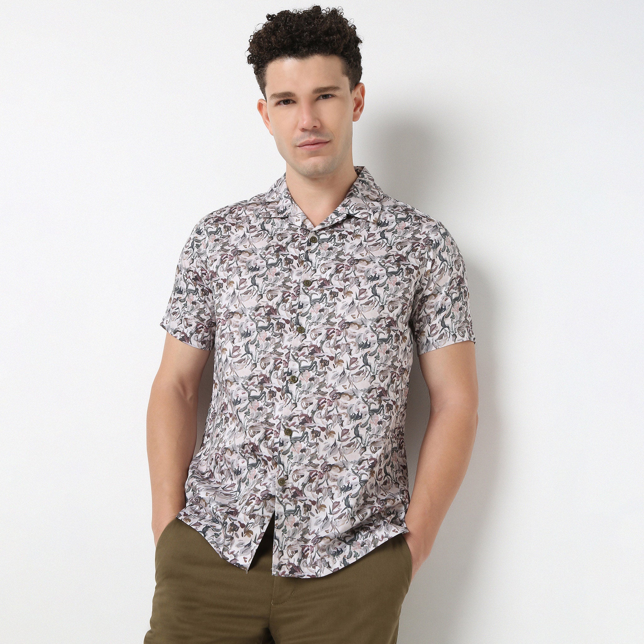 Floral Print Celebration Shirt