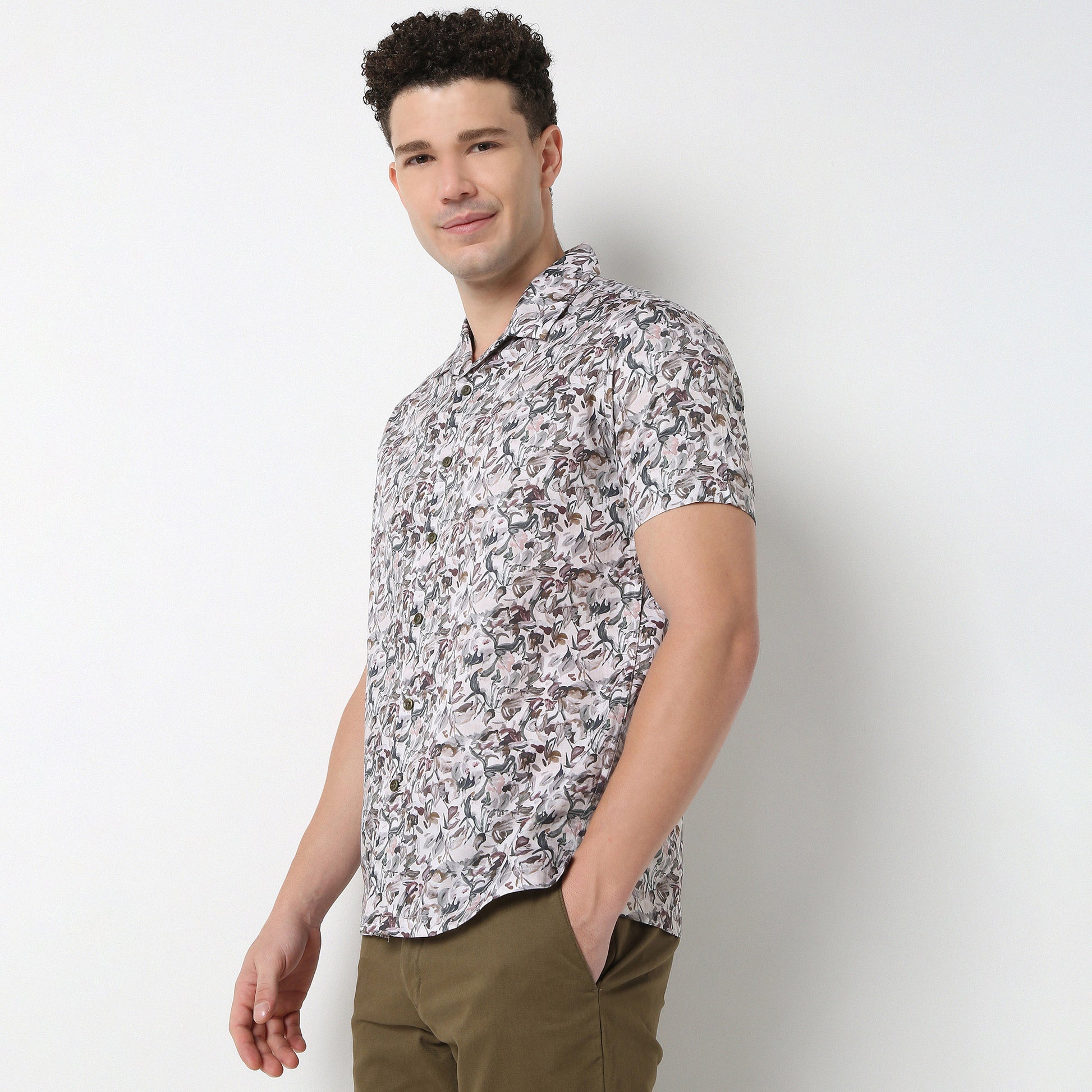 Floral Print Celebration Shirt