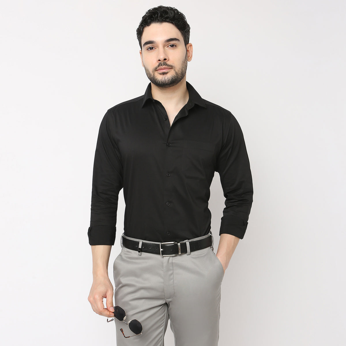 Regular Fit Solid Cooltek Shirt