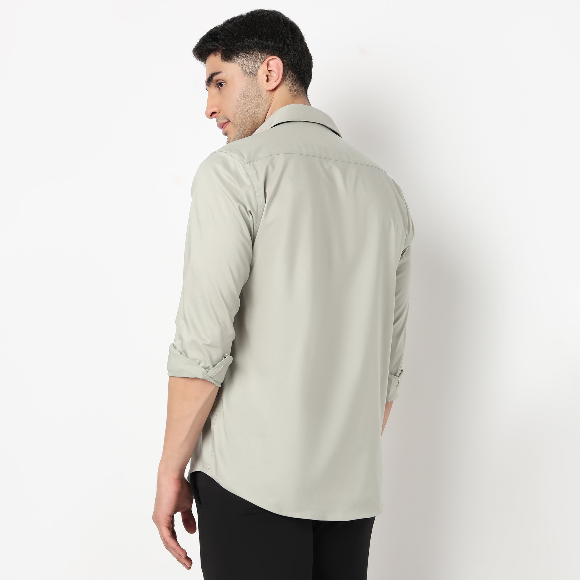 Regular Fit Solid Cooltek Shirt
