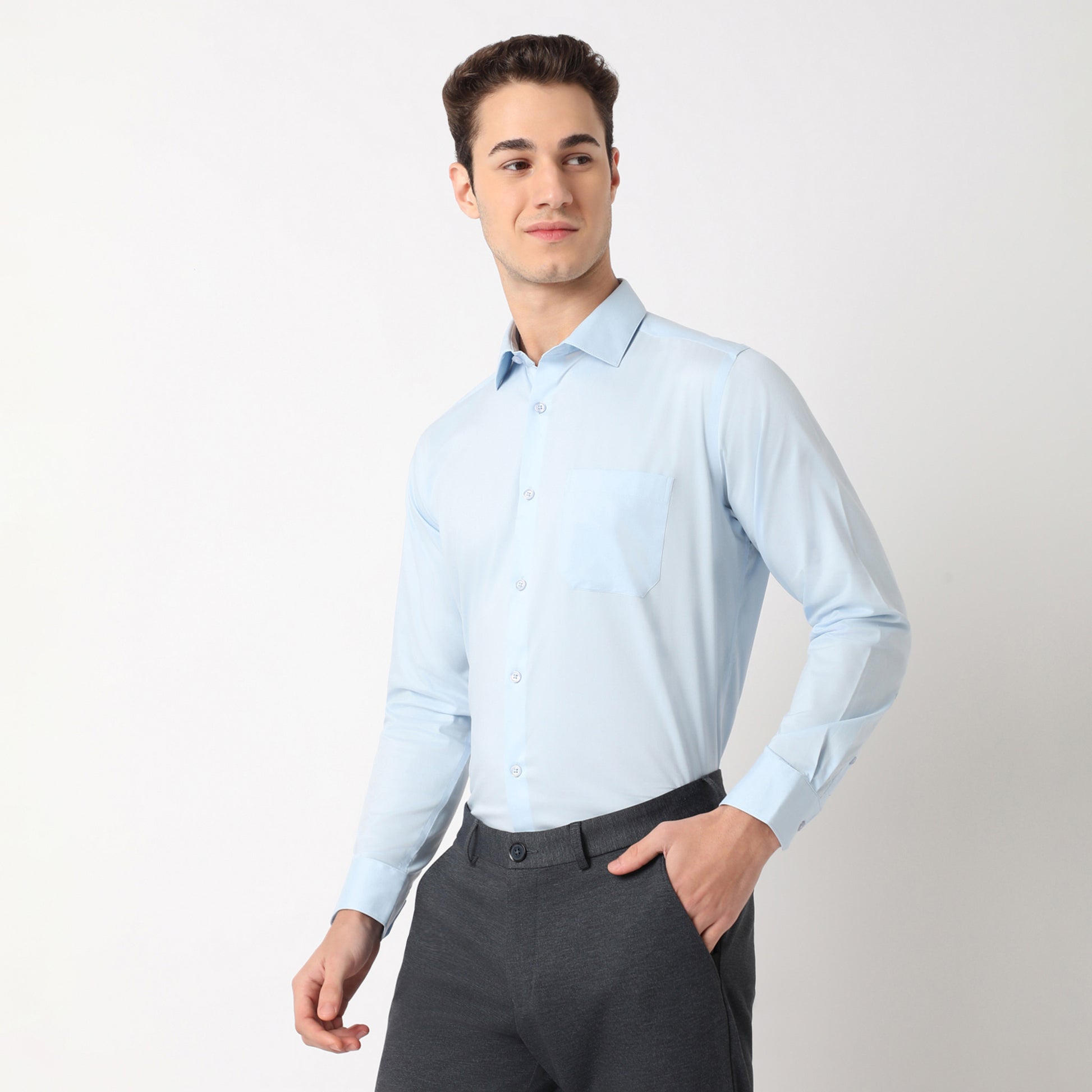 Regular Fit Solid Cooltek Shirt